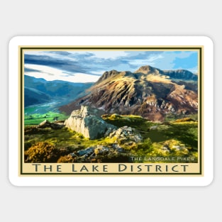 The Langdale Pikes Sticker